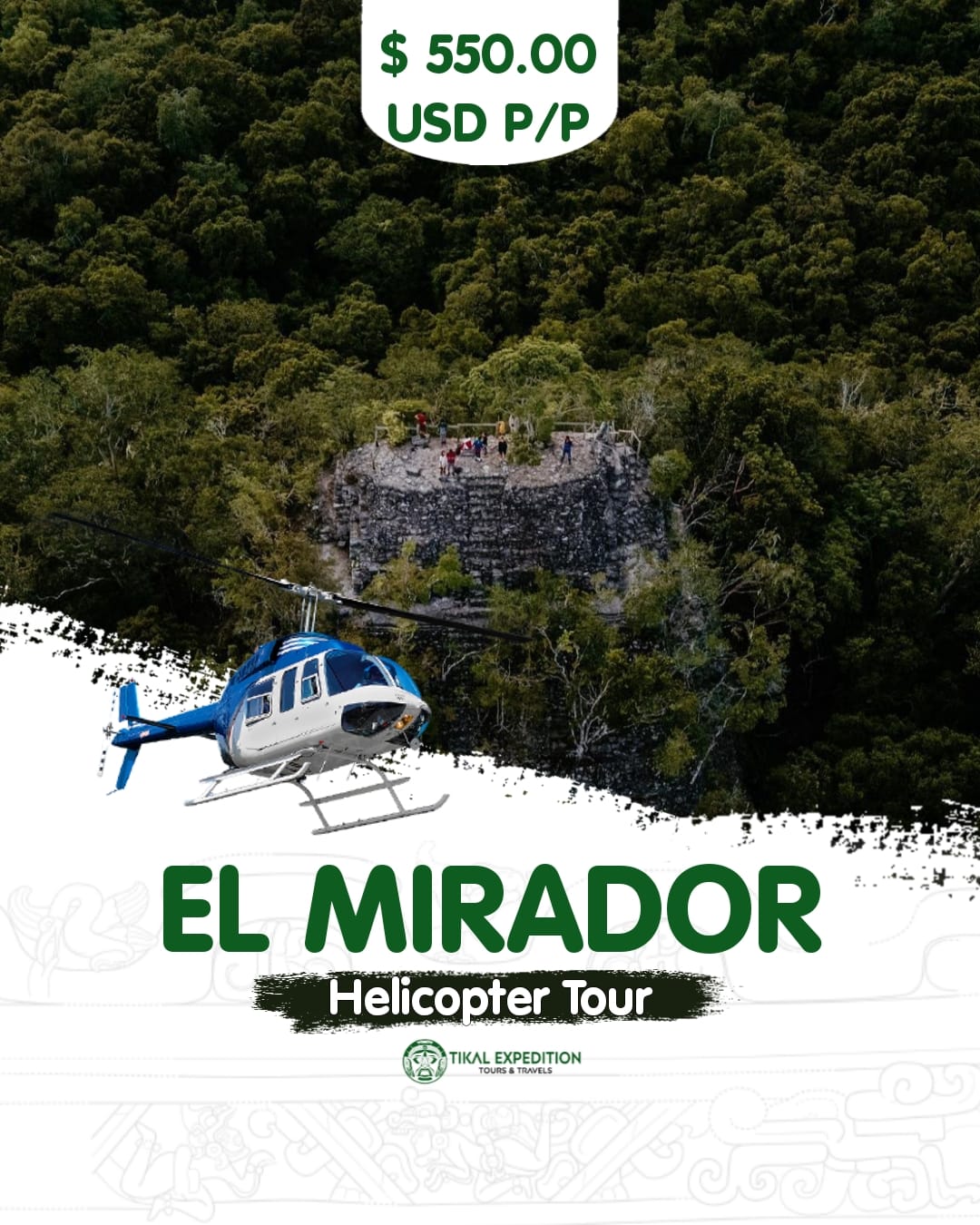 helicopter tour el mirador